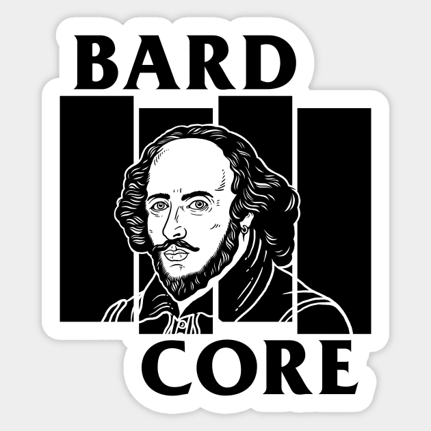 Bardcore Sticker by dumbshirts